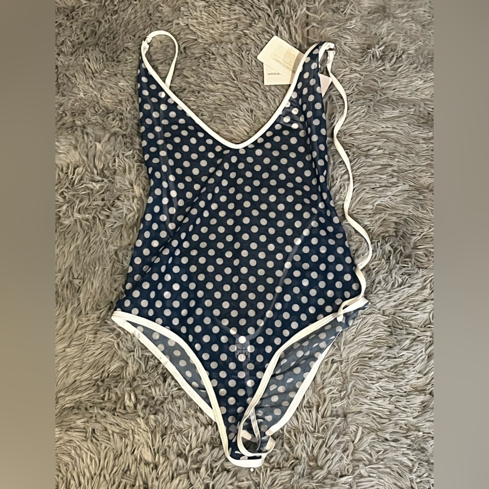 Wicked Weasel Polka Mesh One Piece